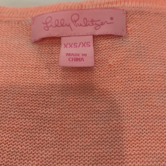 Lilly Pulitzer peach sleeveless sweater - Picture 3 of 4